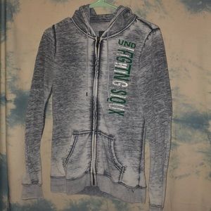 Authentic UND Fighting Sioux zip up hoodie